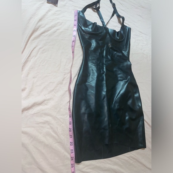 Atsuko Kudo 1/2 cup latex halter mini dress - Picture 7 of 12